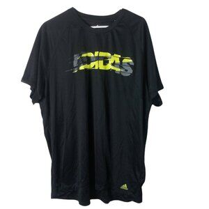 adidas Mens Climalite Short Sleeve T-Shirt Black 2XL Activewear Athletic Fitness